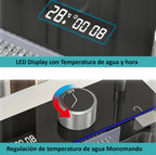 Fregador De Cocina Multifunción Nano Black Piano Switch 750X460x220mm Negro Plomo Fregadores Tinas De Cocina