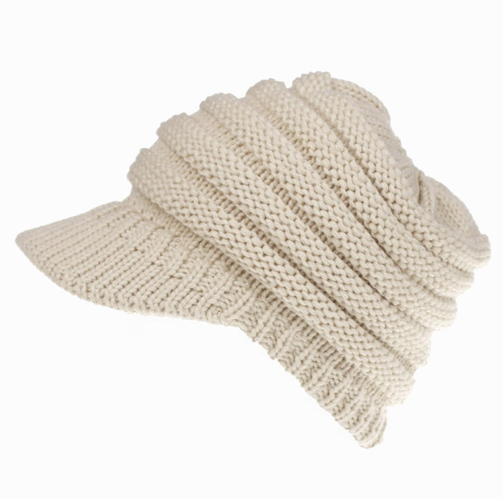 Women's Soft Knit Ponytail Beanie