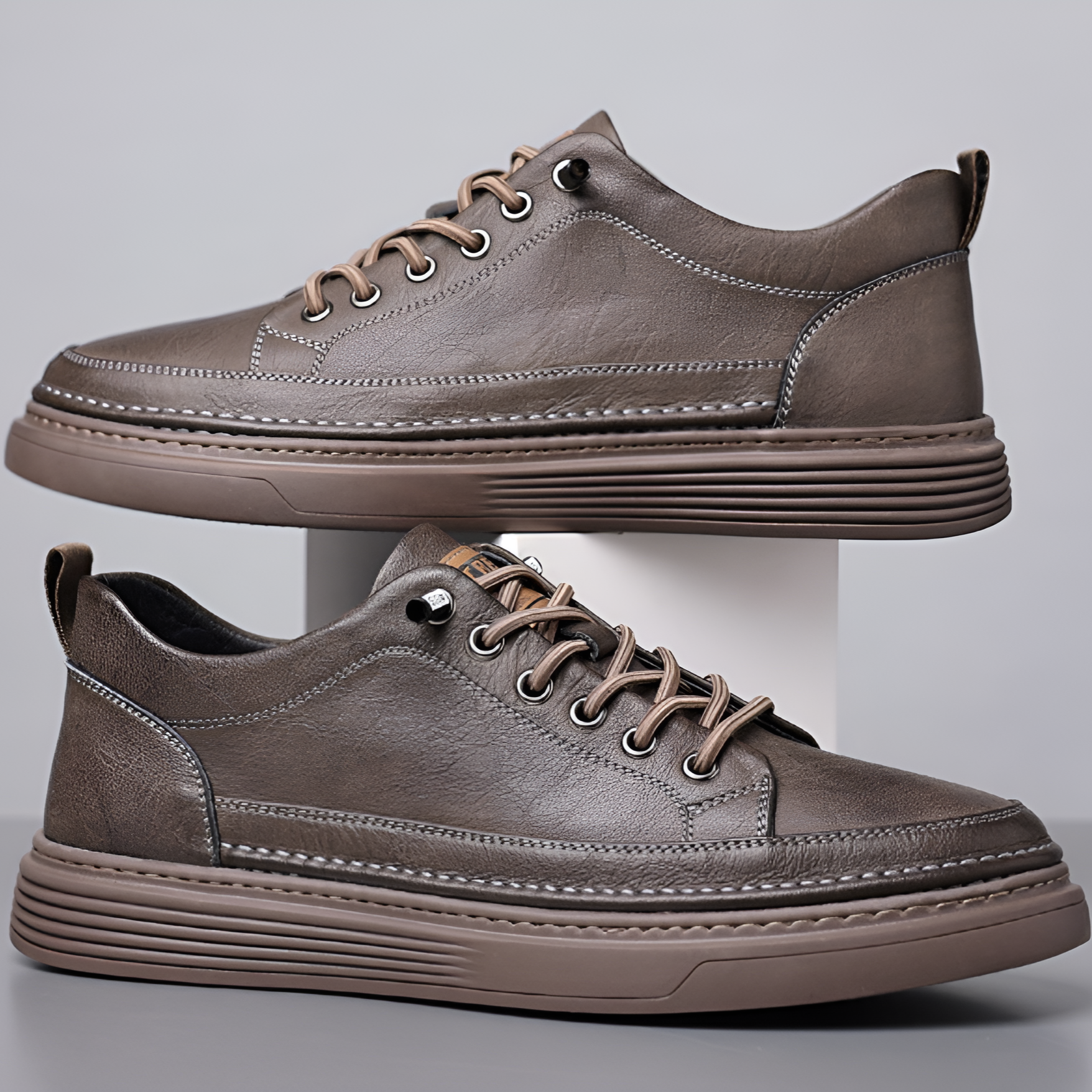 Flaireve - Men's Casual Leather Sneakers