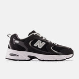 NB 530 - BLACK with MAGNET and Silver Metallic