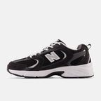 NB 530 - BLACK with MAGNET and Silver Metallic