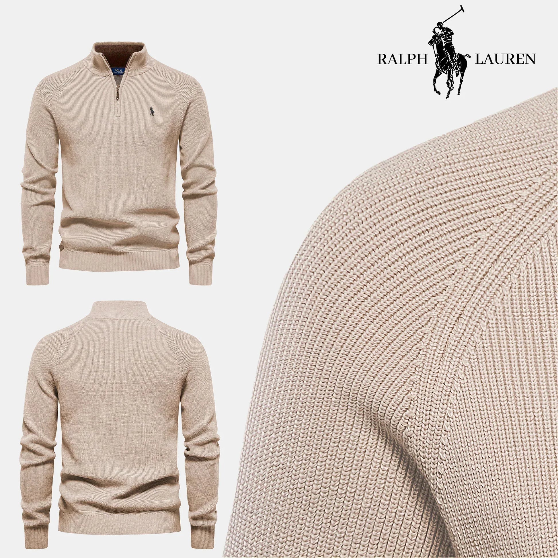 RL® Men’s Half-Zip Knit Sweater